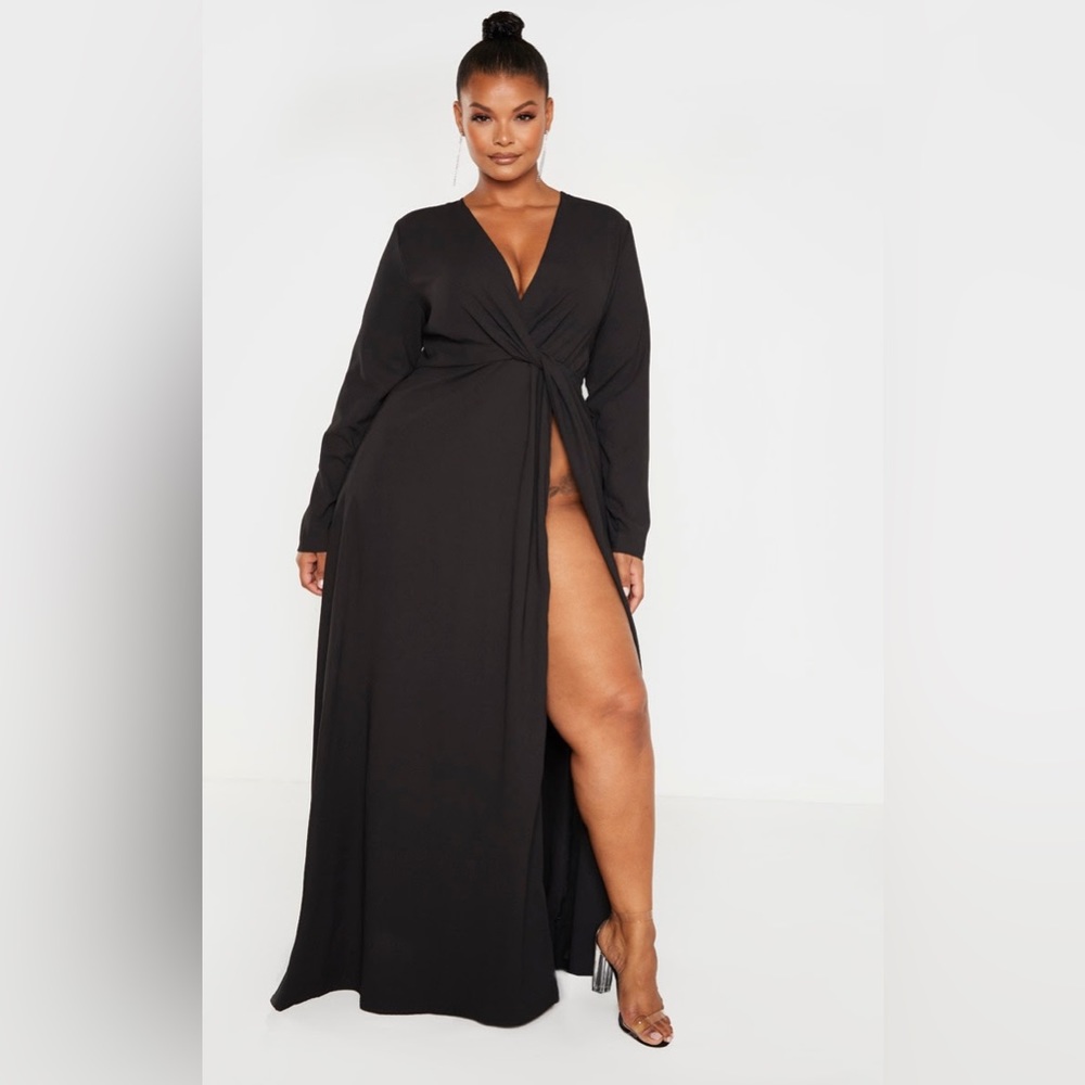 Twist Front Maxi Dress